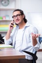 Young male designer working in the office Royalty Free Stock Photo