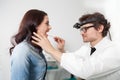 Young male doctor examining a patient Royalty Free Stock Photo