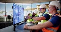 Young Male Engineer Operating Scada System