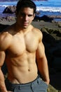 Young male fitness model