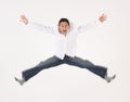 Young male jumping Royalty Free Stock Photo