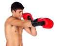 Young male kickboxer Royalty Free Stock Photo