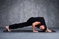 Young male performing a yoga