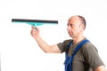 Young male professional cleaner Royalty Free Stock Photo