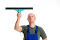 Young male professional cleaner Royalty Free Stock Photo