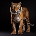 Intense Tiger Studio Shot On Isolated Background