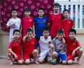 Vietnam, Red River Delta. Young Football Fans