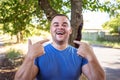 Young man with a chipped tooth Royalty Free Stock Photo