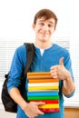 Young Man with a Books Royalty Free Stock Photo