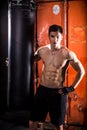 Young man boxing workout Royalty Free Stock Photo