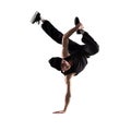 Young man breakdancing Royalty Free Stock Photo