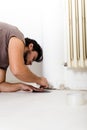 Young man bricolage working Royalty Free Stock Photo