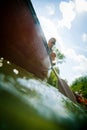 Young Man Canoeing Royalty Free Stock Photo