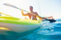 Young Man Canoeing Royalty Free Stock Photo