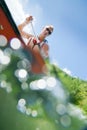 Young Man Canoeing Royalty Free Stock Photo