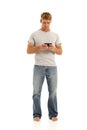 Young man on cell phone