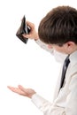 Young Man Checking Empty Wallet Royalty Free Stock Photo