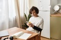 Young man in cozy home attire Royalty Free Stock Photo