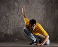 Young man dancing Royalty Free Stock Photo