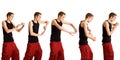 Young Man Dancing Royalty Free Stock Photo