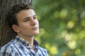 Young man daydreaming Royalty Free Stock Photo