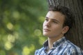 Young man daydreaming Royalty Free Stock Photo