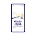 Smartphone app for trainings under guidance of personal sport coach.