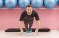 Young Man Doing Pushups Royalty Free Stock Photo