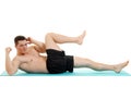 Young man doing situp Royalty Free Stock Photo