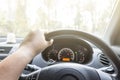 Young man driving car Royalty Free Stock Photo