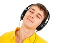 Young Man in Earphones