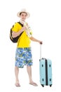 Young man enjoy summer vacation Royalty Free Stock Photo
