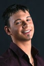 Young man with eyebrow piercing Royalty Free Stock Photo