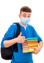 Young Man in Flu Mask Royalty Free Stock Photo