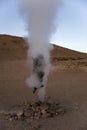 Geysers Sol de Manana in Bolivia Royalty Free Stock Photo