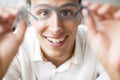 Young man with glasess Royalty Free Stock Photo