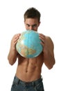 Young Man with a Globe