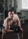 Young man at the gym Royalty Free Stock Photo