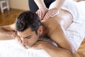 Young man having massage Royalty Free Stock Photo