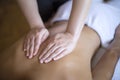 Young man having a massage Royalty Free Stock Photo