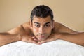 Young man having a massage Royalty Free Stock Photo