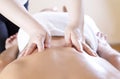 Young man having a massage Royalty Free Stock Photo