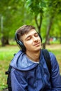 Young Man in Headphones