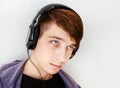 Young Man in Headphones