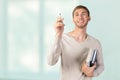 Young man holding books Royalty Free Stock Photo