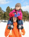 A Young Man Holds a Little Girl Royalty Free Stock Photo