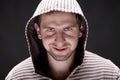 Young man with a hood Royalty Free Stock Photo
