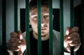 Young Man jailed Royalty Free Stock Photo