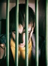 Young Man jailed Royalty Free Stock Photo