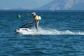 Young man on jet ski Royalty Free Stock Photo
